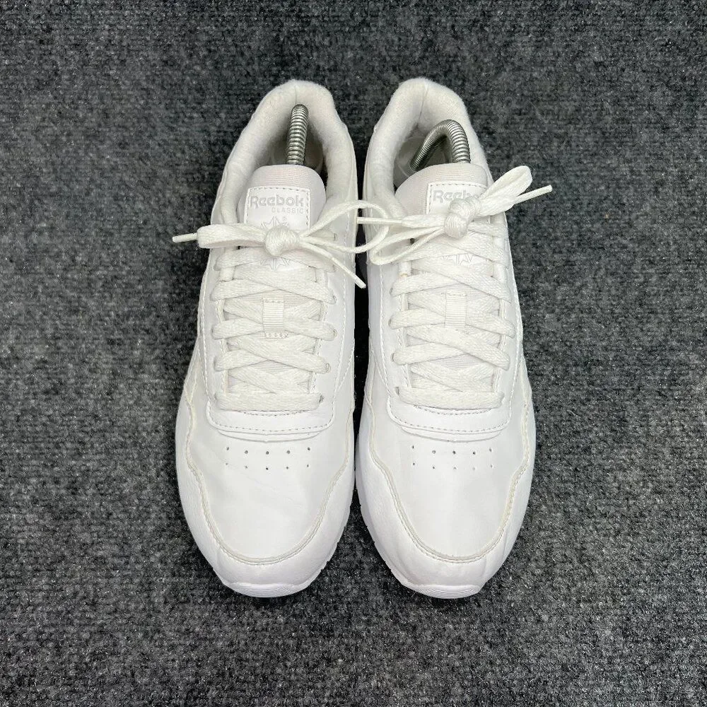 Reebok Classic Harman Run Sneakers Women's 9 White Leather Retro‎ Athletic Shoes